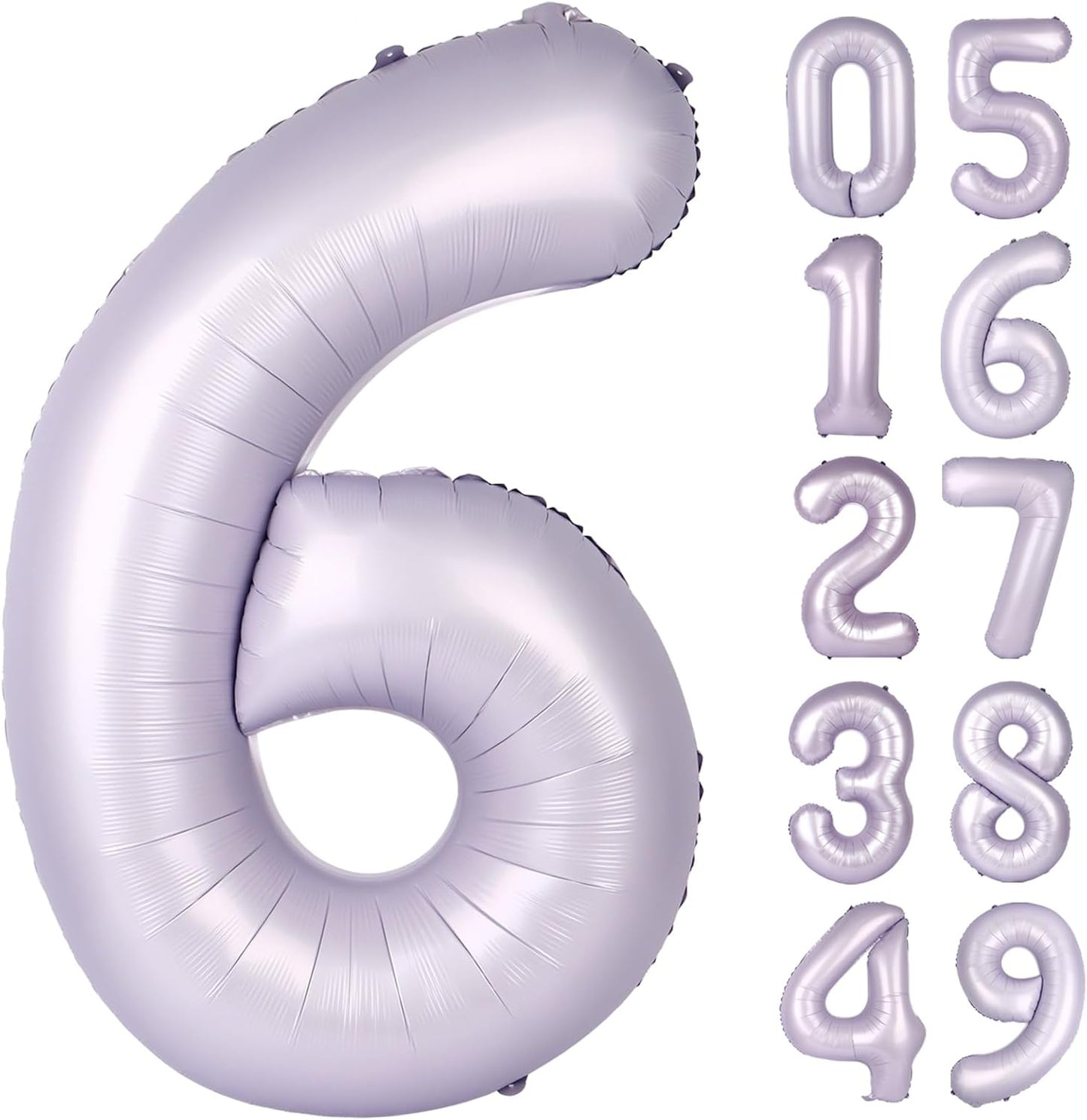 2026 number balloon Lavender Purple