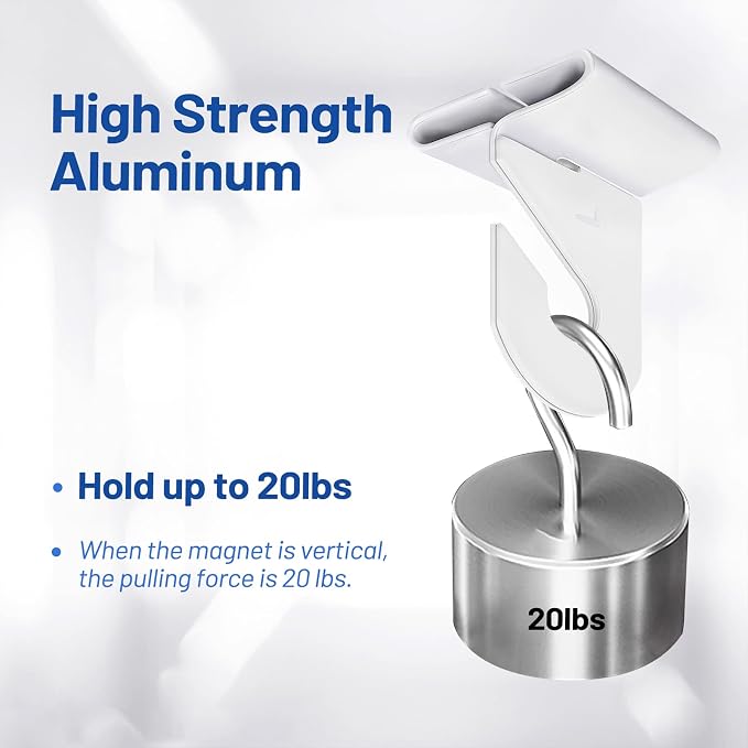 20 Pairs Drop Ceiling Hooks for Hanging, Suspended Track Ceiling Tile Clips - Image 4