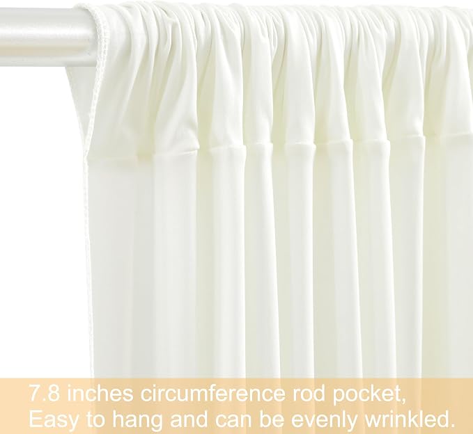 8 Panels Ivory Backdrop Curtains - Image 6