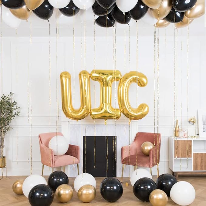 Gold Letter Balloons 40 Inch Large Letter R Balloon Aluminum | Foil Mylar Big - Image 4