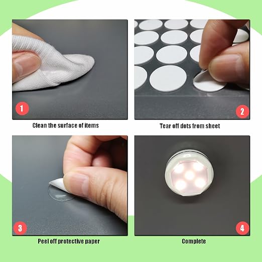 Double Sided Sticky Dot, Sticky Tack Poster Stickers Round Putty Clear Stickers - Image 3