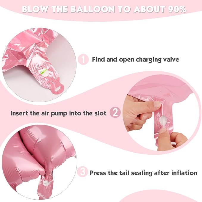 40 Inch Pastel Pink Number 5 Balloon, 5th Birthday Party Decorations | 40 Inch - Image 6