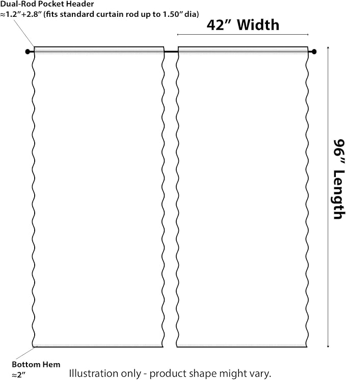 Kotile Vintage White Lace Curtains - Image 2