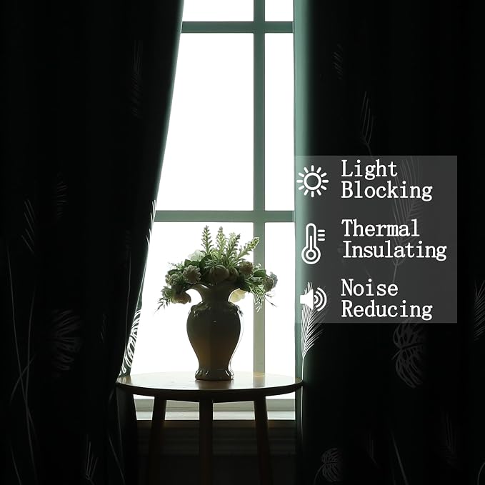Green Room Darkening Curtains 63 Inches Long - Image 6