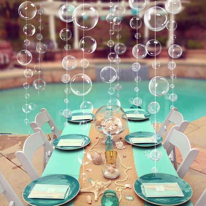 Decor365 Under the Sea Party Decorations White Bubble Garlands Little Mermaid - Image 6