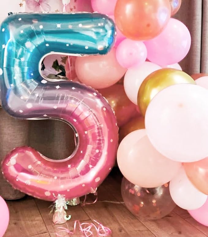 Number 5 Balloon 40 Inch for 5 15 Birthday Decorations, - Image 2