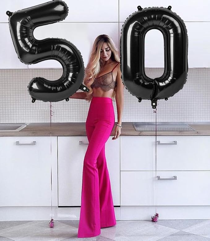 Number Balloons Black 5 Balloon 40 inch - Image 4