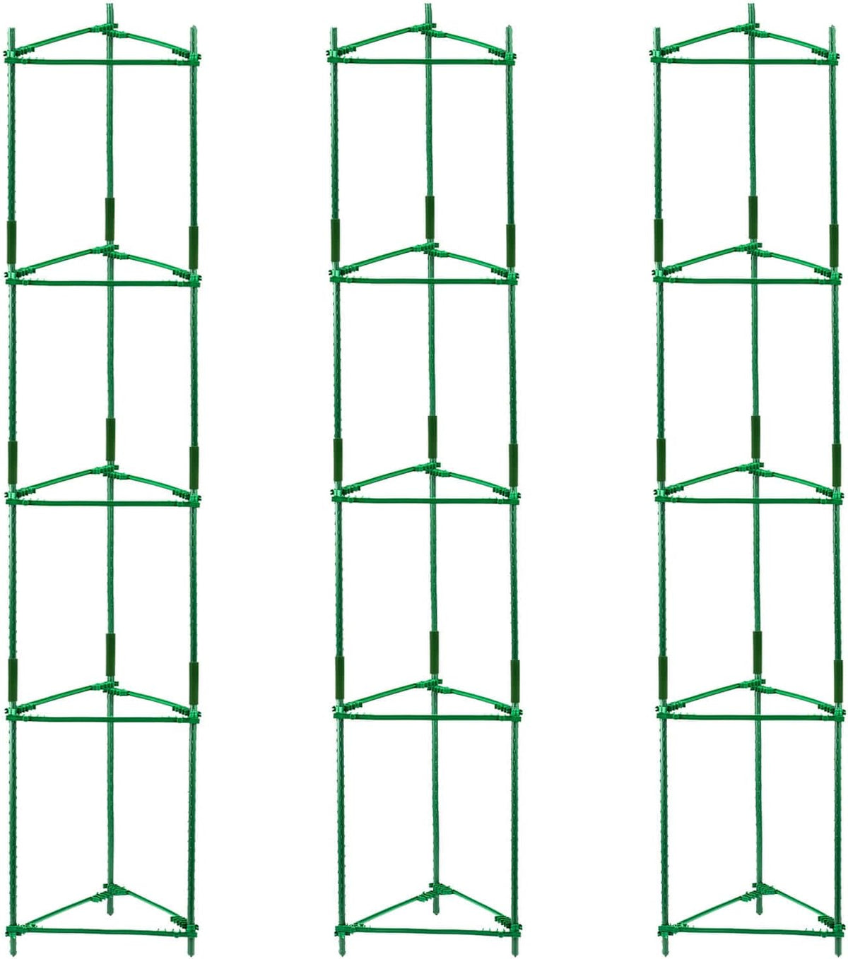 Orgrimmar Tomato Cages Garden Plant Support Stakes Outdoor Vegetable Trellis for Vertical Climbing Plant Up to 63“,3 Packs