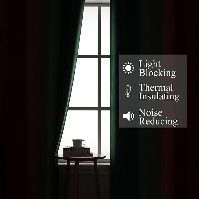 Red and Green Christmas Blackout Curtains - Image 3