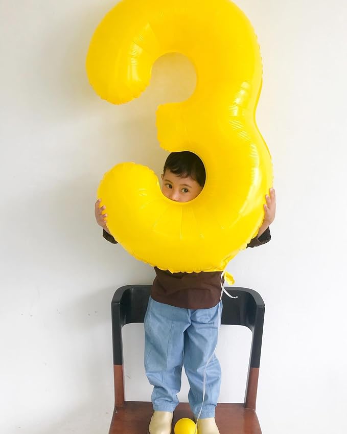 Yellow 3 Balloon - Image 3