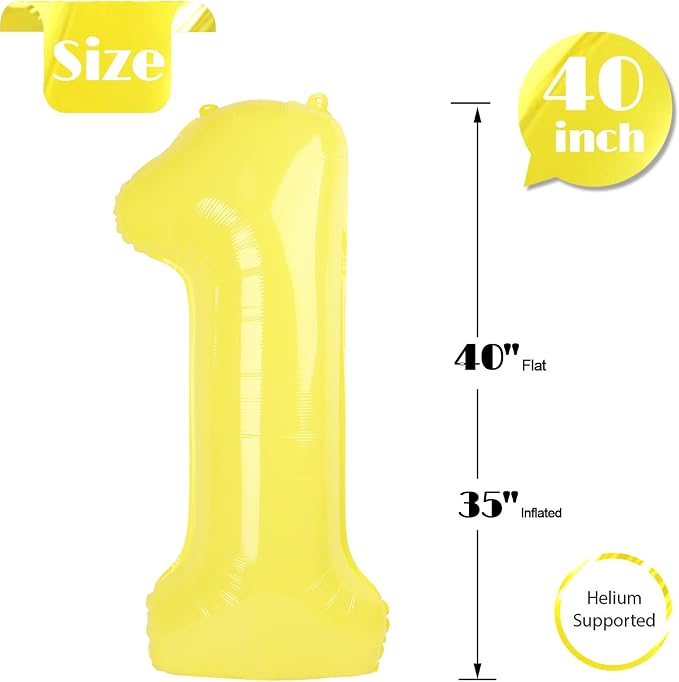 Yellow 1 Balloon - Image 5
