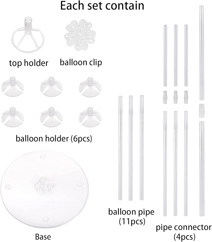 10 Sets Balloon Stand Kits, Balloon Sticks Holder - Image 7