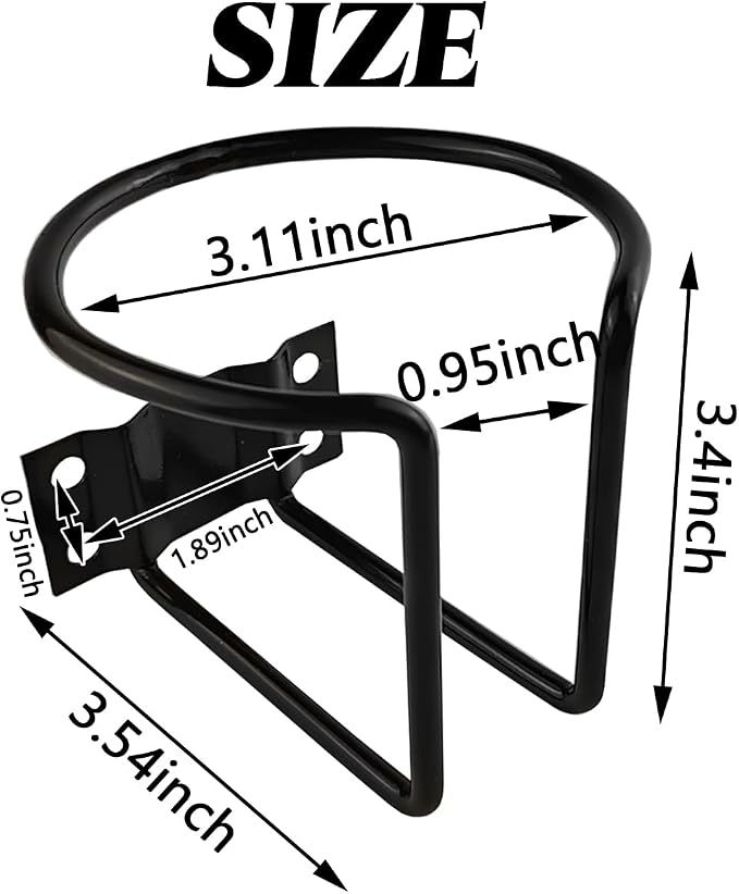 TIHOOD 2PCS Boat Cup Holder, Stainless Steel Universal Drink Holders, Suitable - Image 2