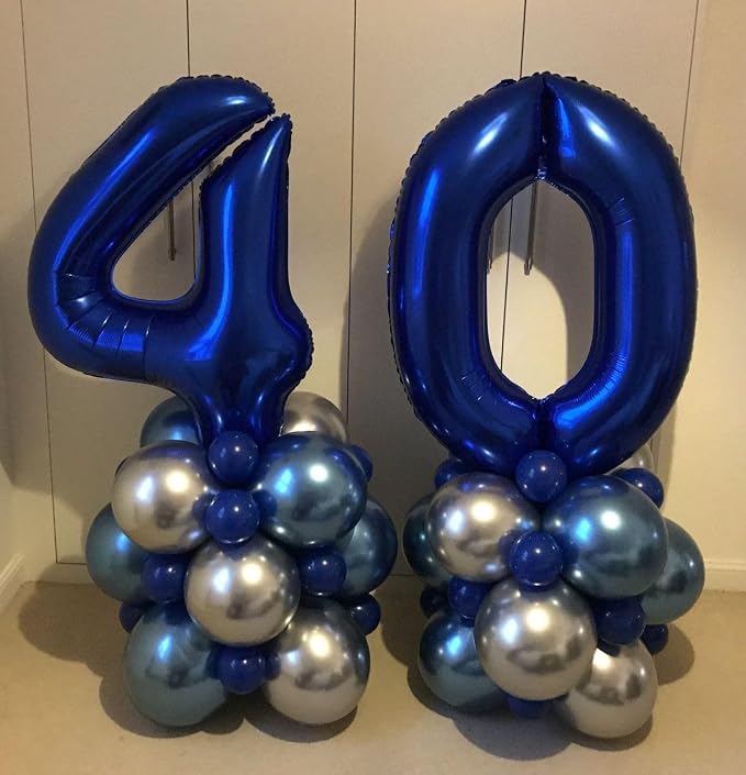 Numbers 50 Balloon 40Inch Silver Balloons - Image 2