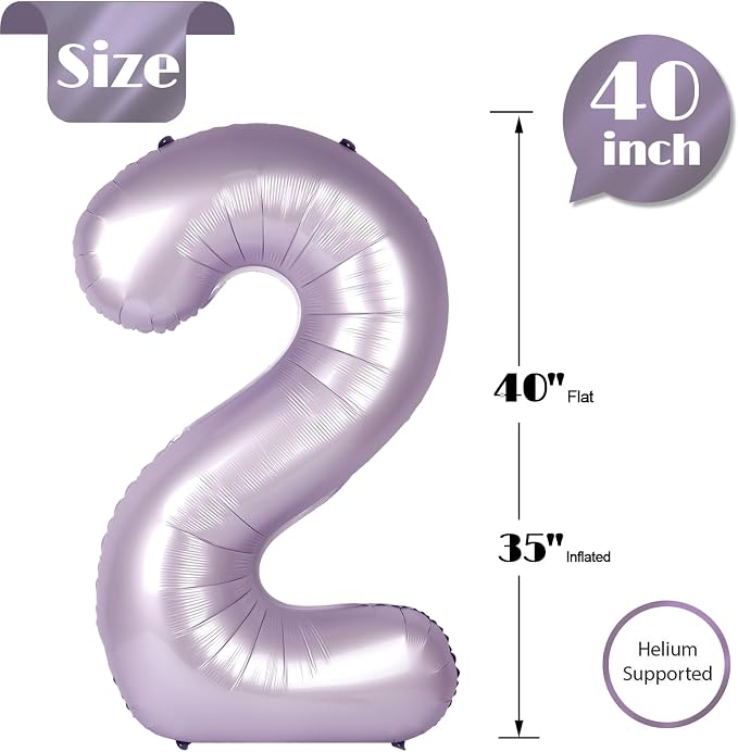 Light Purple 2 Balloon - Image 4