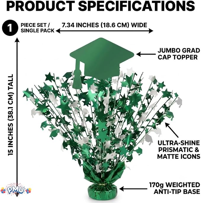 PMU 3 Pcs Graduation Centerpieces - Image 7
