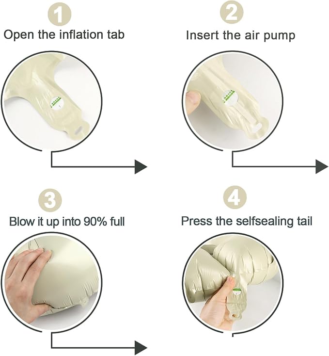 Cream 1 Balloon - Image 6
