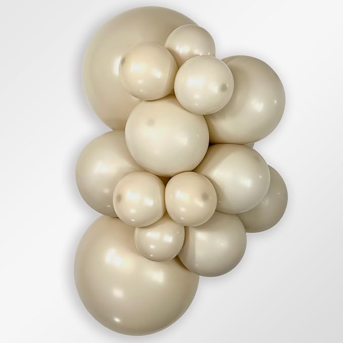 Sempertex Deluxe White Sand Balloons, 5 Inch, Graduation, Baby Shower, - Image 2