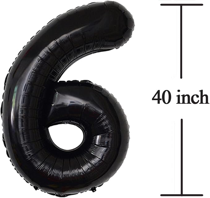 26 Balloon Number Black 40 Inch Foil Mylar - Image 3