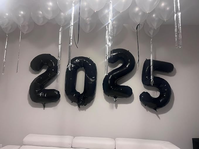 Number Balloons Black 5 Balloon 40 inch - Image 3