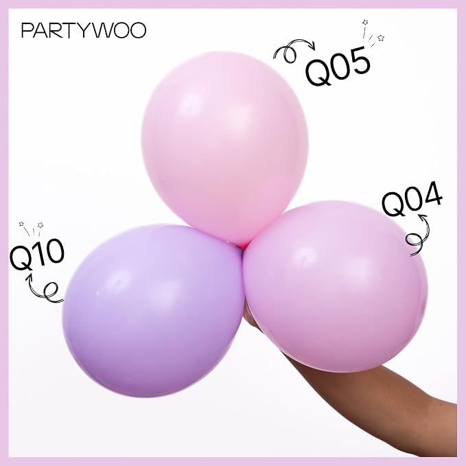 PartyWoo Baby Pink Balloons 50pcs Pastel Light Pale Pink Color | 12 Inch - Image 4