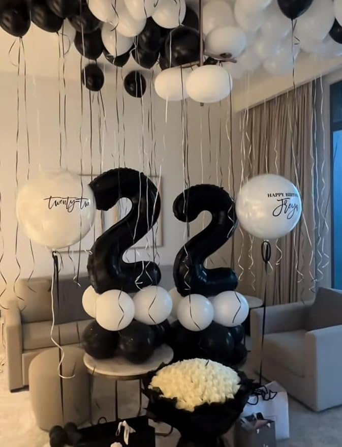 Number 27 Balloons Black 40 Inch - Image 4