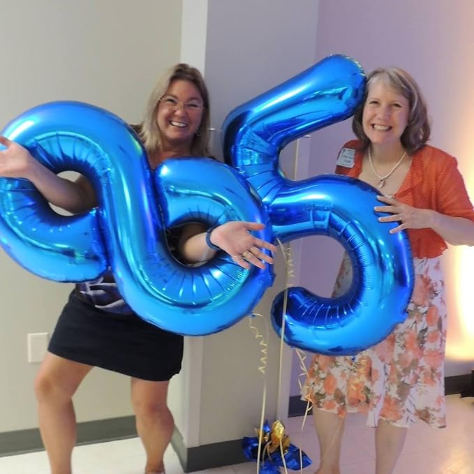 40 Inch Navy Blue Number 5 Balloon, 5th Blue Birthday Party Decorations | 40 - Image 7