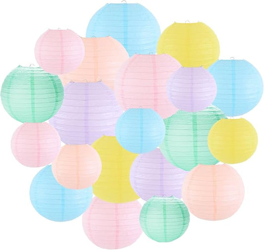 Paper Lanterns Party Decorations, Hanging Round Chinese Lanterns by Unknown