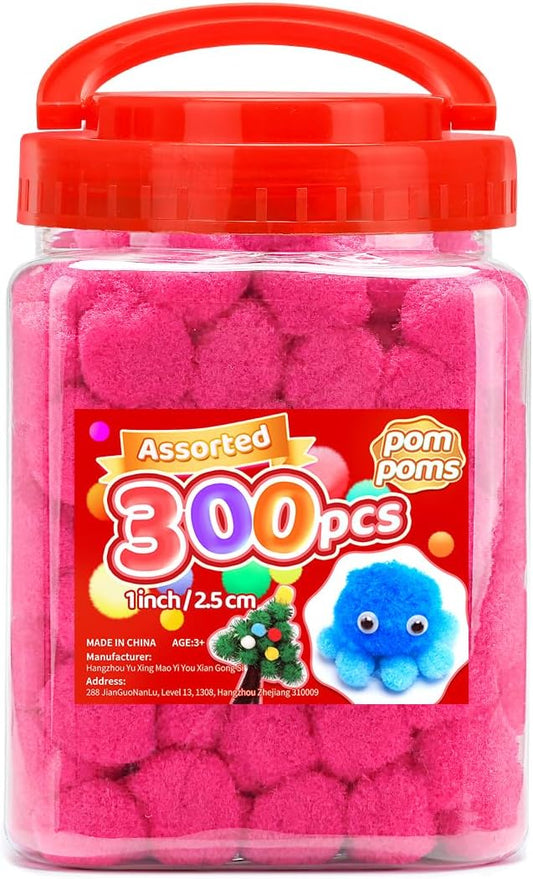 Iooleem Pink Pom Poms, Pom Poms by IOOLEEM