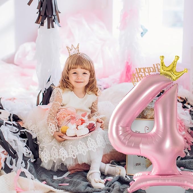 42 Inch Pink Foil Number 6 Balloon, 6th Pink Birthday Decorations | Giant - Image 7