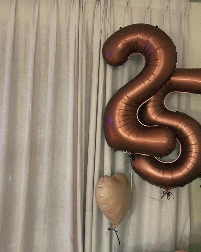 40 Inch Brown Number 7 Balloon Birthday Party Decorations - Image 8