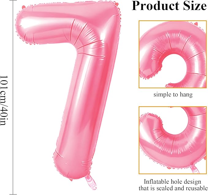 Number 57 Balloons for 57th Birthday Party Decorations, 0-100 Large No.57 - Image 2