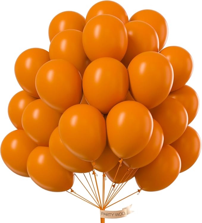 PartyWoo Burnt Orange Balloons 101pcs Terracotta Fall Color 12 Inch | Balloons by PartyWoo