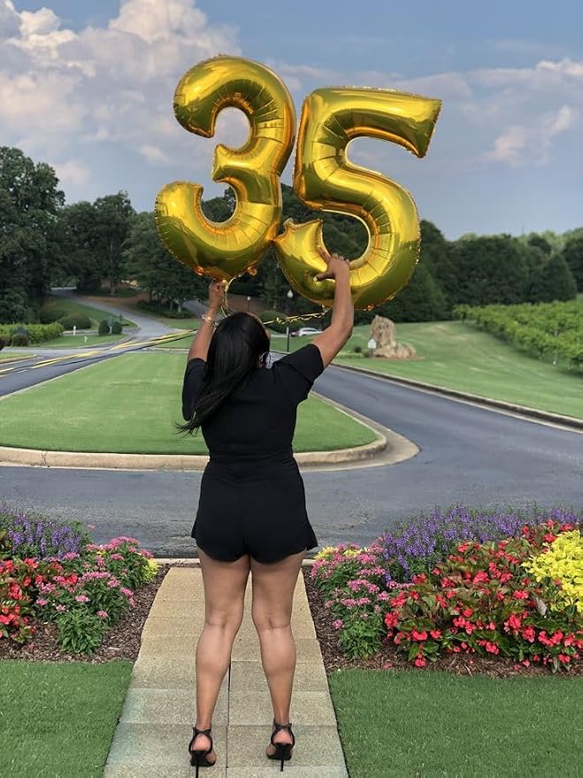Numbers 23 Balloon 40Inch Gold Balloons - Image 4