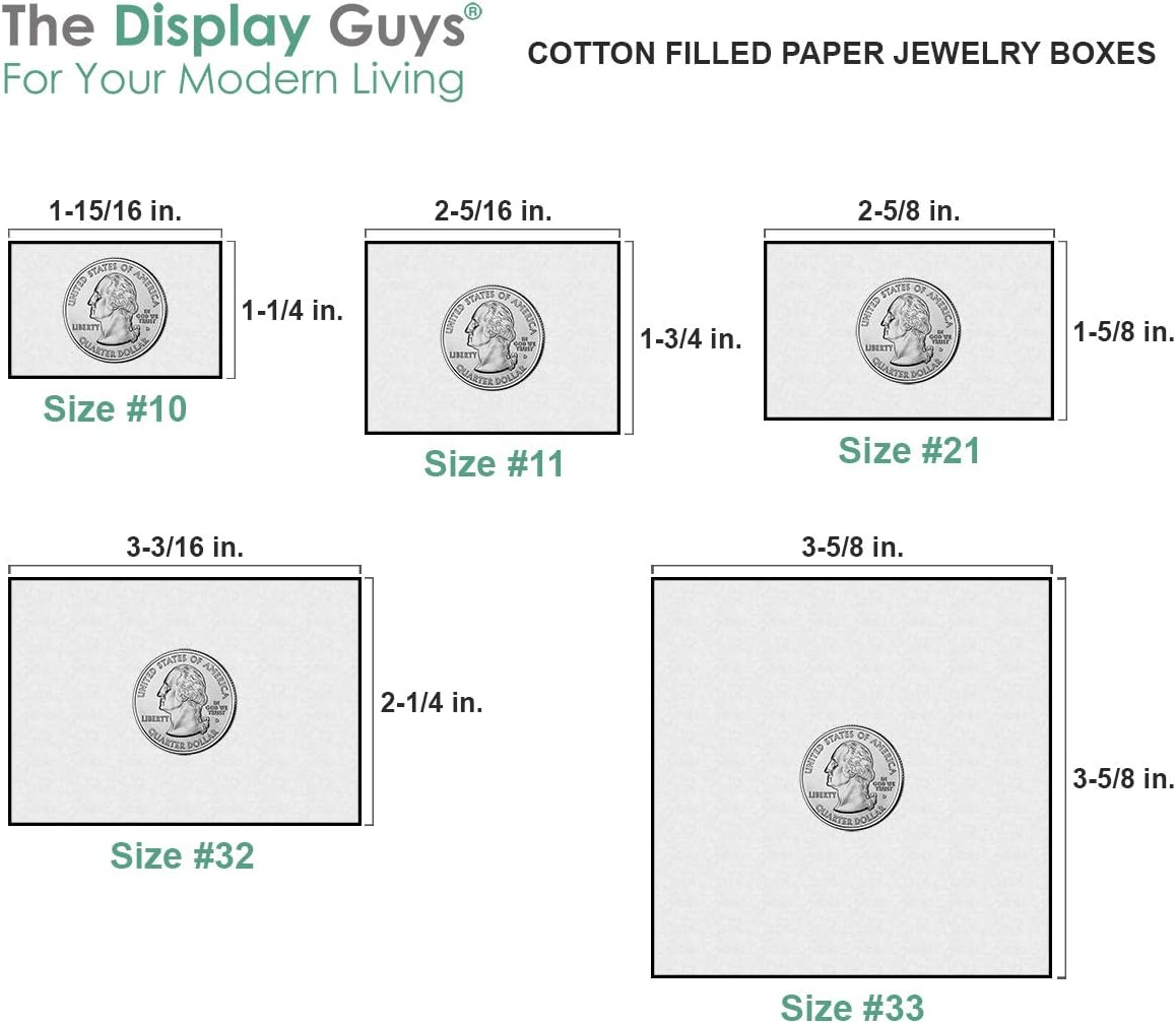 TheDisplayGuys - 25-Pack #53 Kraft Paper Cardboard Gift Boxes/Jewelry Cases w. Cotton Padding & Lid - Neon Green - (5.4" x 3.9" x 1.0")