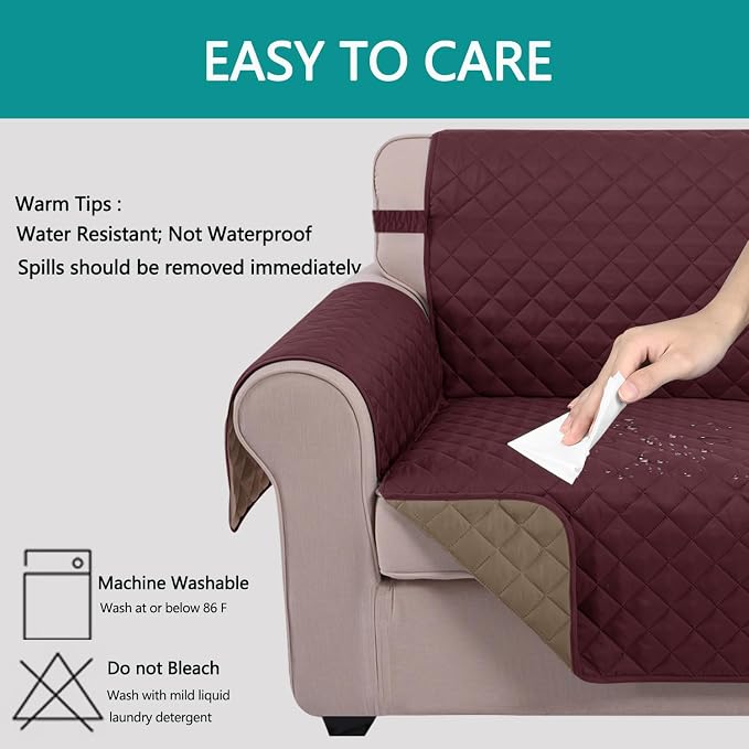 U-NICE HOME Reversible Sofa Cover Couch Cover - Image 5