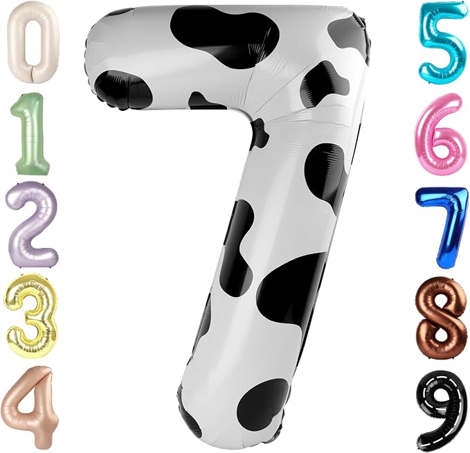 Number 7 Balloons 40 Inch for 7 17 Birthday Party Decorations, by Mluchee