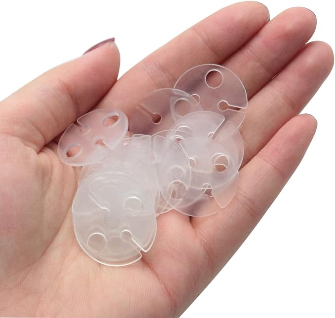 Balloon Clips DGBRSM 50pcs White Round Plastic Balloon Clips Wedding Party - Image 3