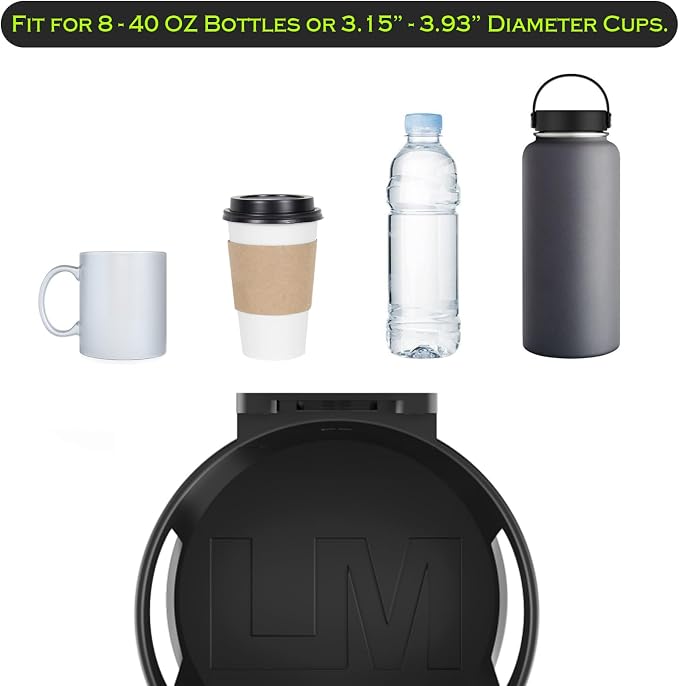 2PCS Large Cup Holder, Universal Wall Mount Drink Holder | Holds Large 8-40 oz. - Image 2