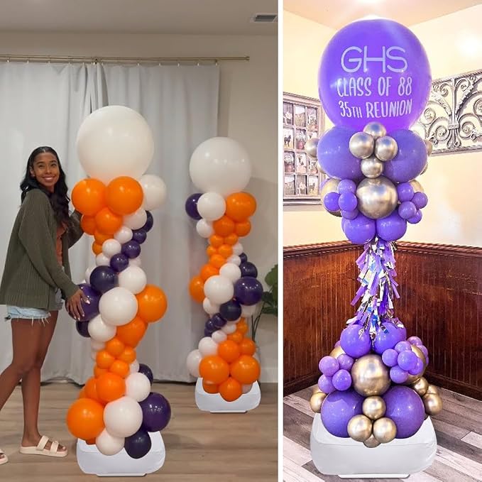 Balloon Column Stand Kit Set of 8, 7 Feet Height Adjustable Balloon Tower Pillar - Image 6