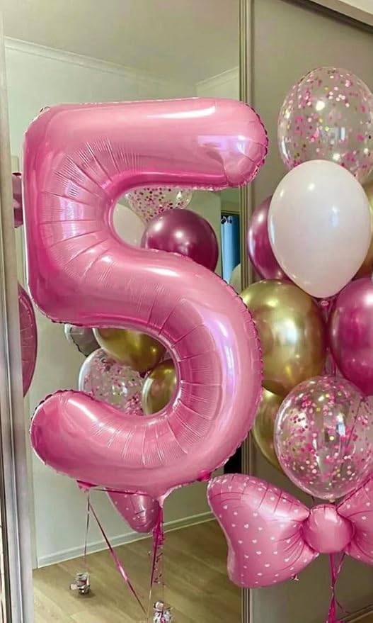 Pastel Pink 5 Balloon - Image 2