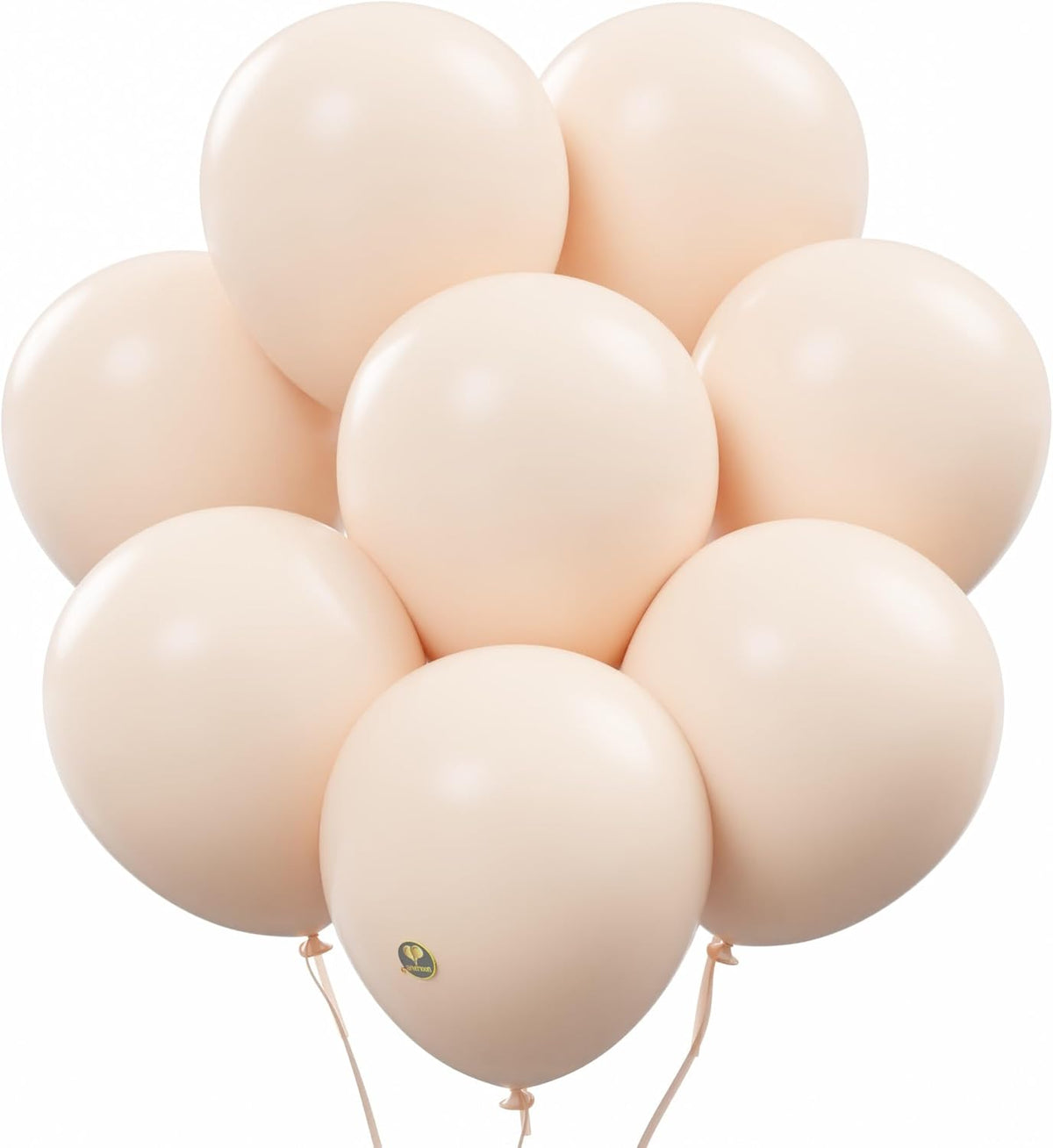 AFTERLOON® Biodegradable Balloons 50 pcs Pastel Blush 10 Inch, Matte Color Thickened Extra Strong Latex Helium Float, for Baby Shower Gender Reveal Garland Wedding Birthday Party Decorations