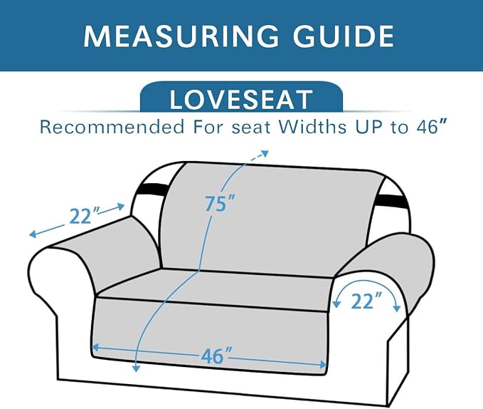 H.VERSAILTEX Sofa Protector for Dogs/Cats/Pets Sofa Covers Slipcover Quilted - Image 2