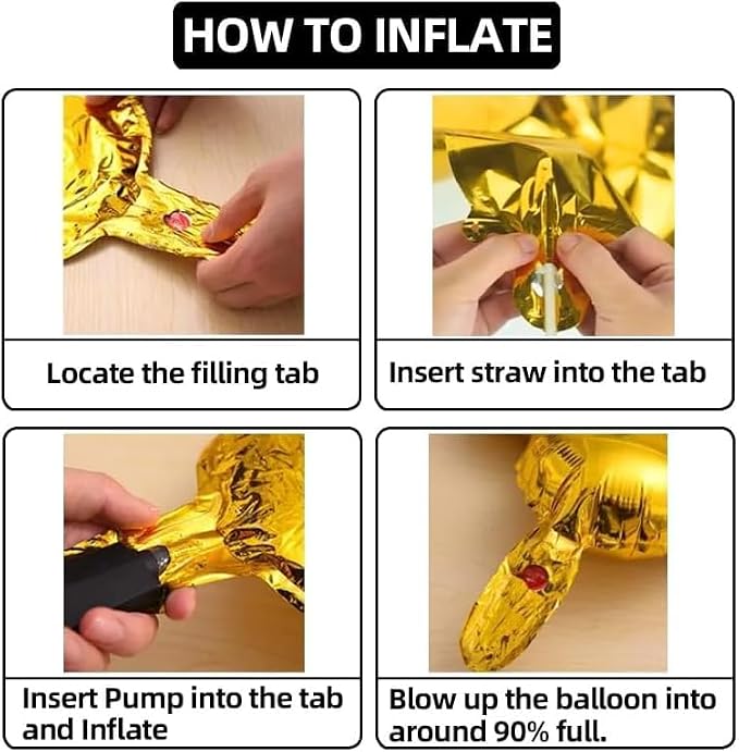 40 Inch Number Balloons 20 Gold Big Giant Jumbo Number Foil Mylar Balloons - Image 2