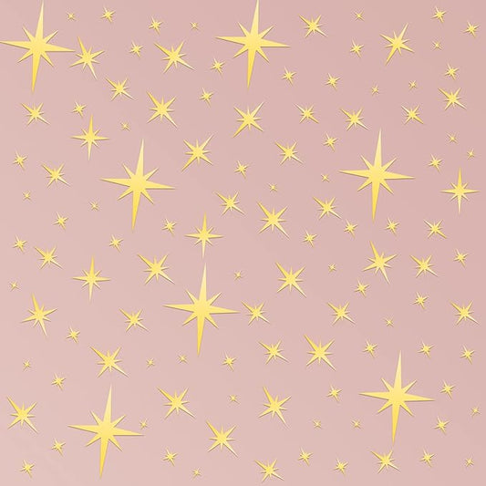 Zonon 82 Pieces Mirror Wall Stickers Star Wall Decals Decor Removable 3D by Zonon