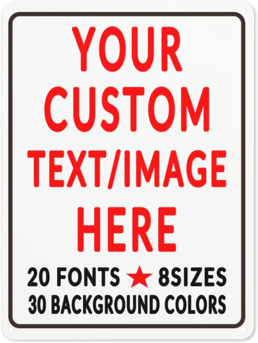 Custom Sign Personalized Custom Metal Sign, Customize For Office, Business, Workplace, Office, Home, Delivery Signs 12x16