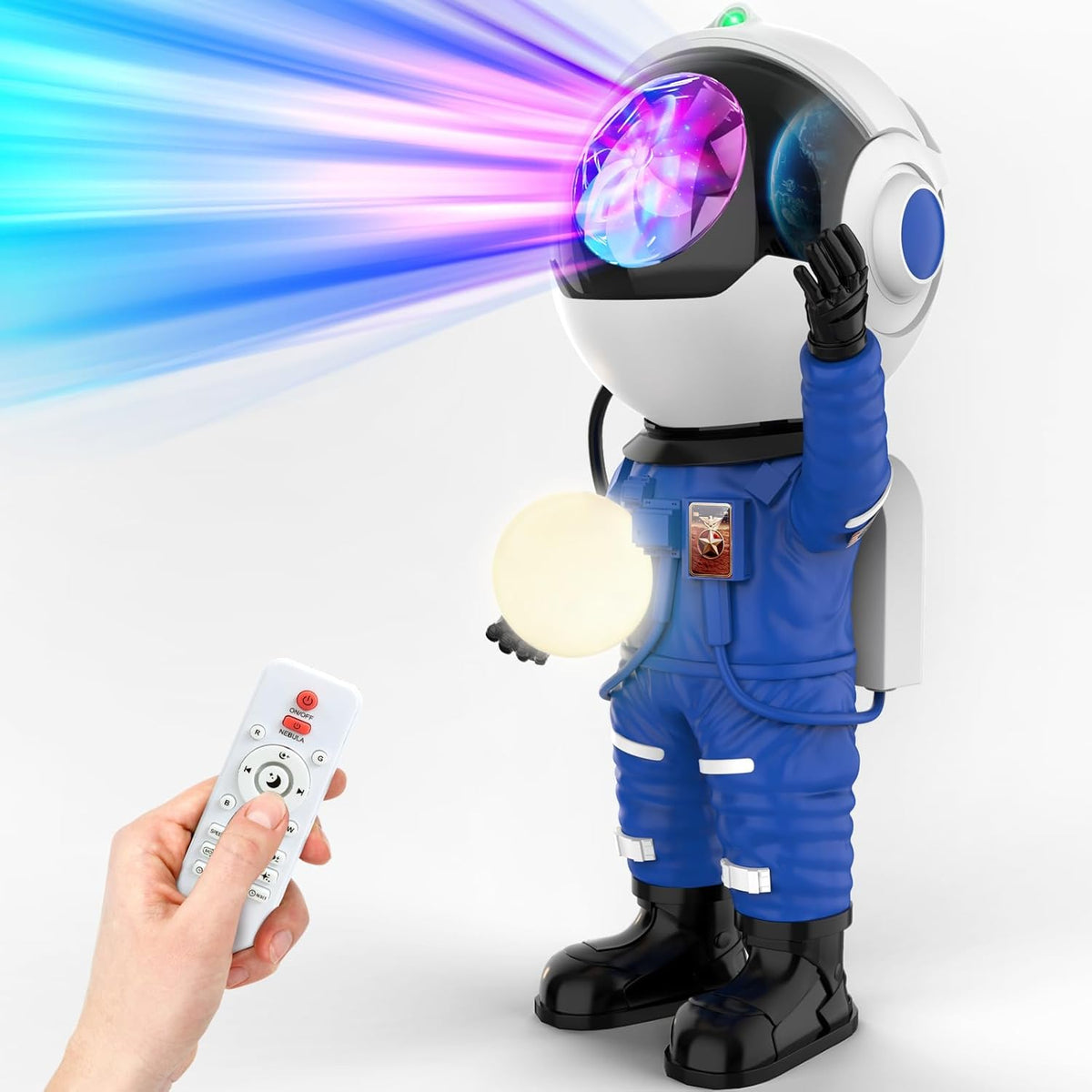 Rossetta Astronaut Galaxy Projector, Star Projector for Bedroom, LED Night Light for Kids Room with Timer and Remote, Room Decor Aesthetic, Home Decor, Gifts for Adults, Teens, Christmas, Birthday