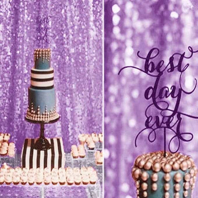 Eternal Beauty Lavender 3mm Sequin Backdrop 6x8 Ft - Image 3