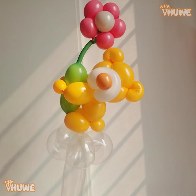 260 Balloons Hot Pink, Thickened 100 Pack Long Balloons Twisting Skinny Magic - Image 3
