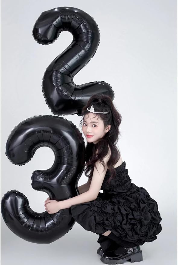 23 Balloon 40 inch Black Number Balloons - Image 4